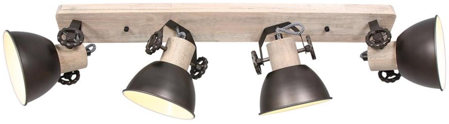 Deckenleuchte, Holz, Spot verstellbar, L 74 cm, GEARWOOD Bild 1