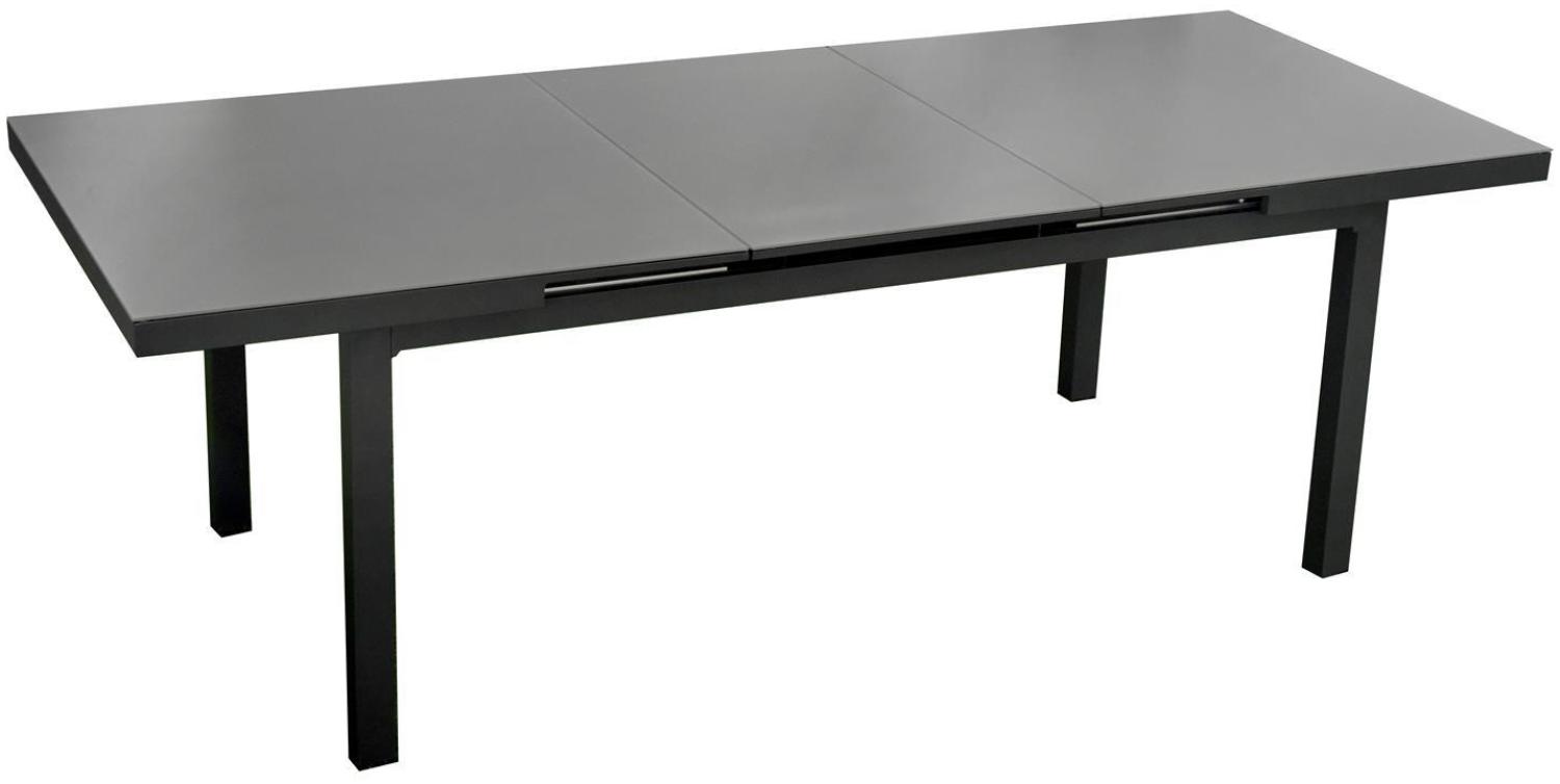 Chicago Gartentisch, ausziehbar, Aluminium, 180-240x100x75cm Bild 1