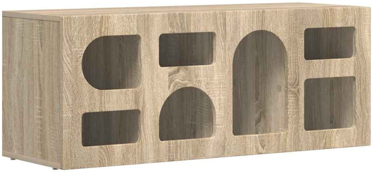 vidaXL TV-Schränk Sonoma-Eiche 100 x 35 x 40 cm Holzwerkstoff 891266 Bild 1