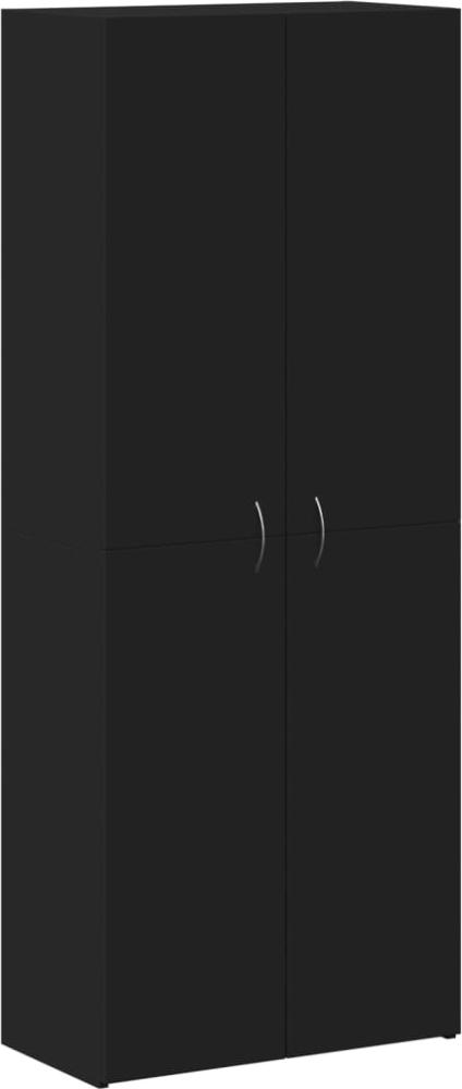 vidaXL Aktenschrank Schwarz 60x32x153 cm Holzwerkstoff 3276645 Bild 1