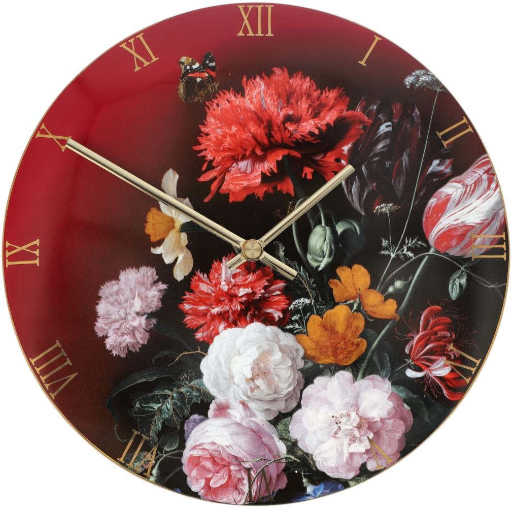 Goebel Wanduhr Jan Davidsz de Heem - Blumen in Vase, Artis Orbis, Porzellan, Bunt, 31 cm, 67069031 Bild 1