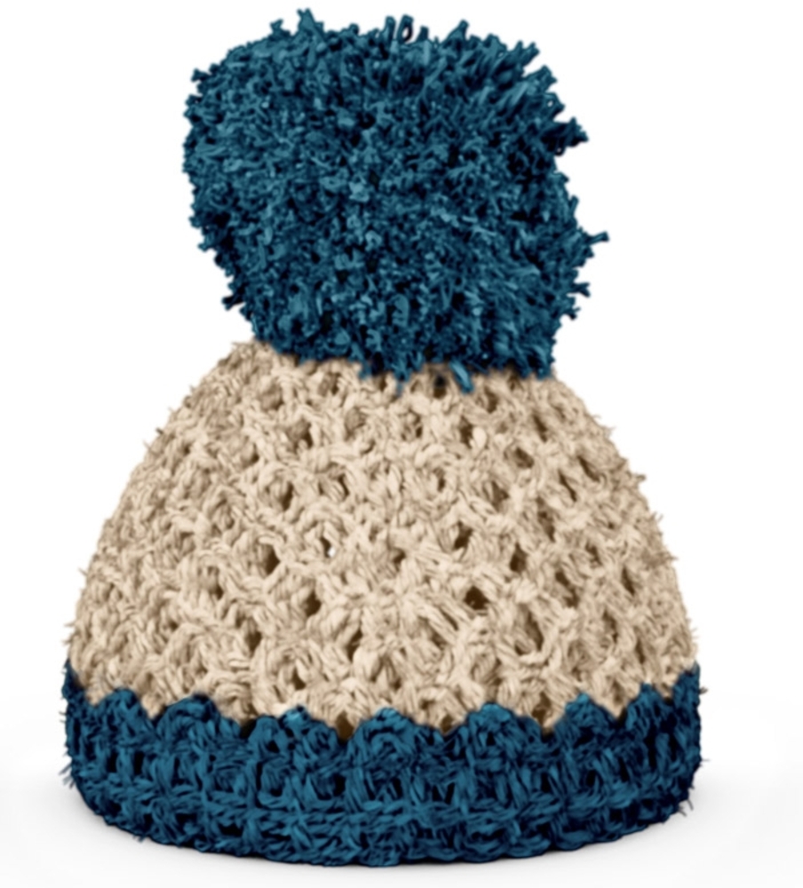 Fiftyeight Products Eierbecher Mützchen elfenbein/petrol Bild 1