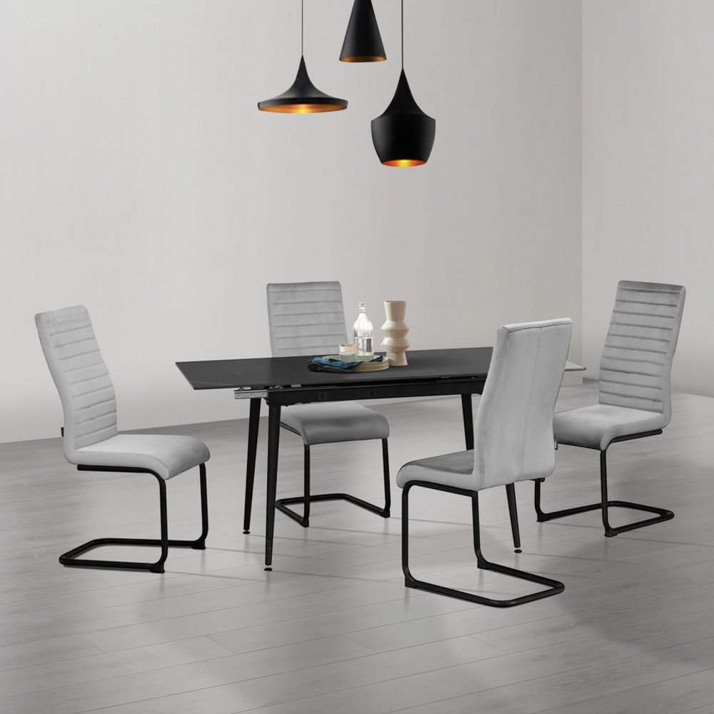 Home affaire Esstisch Elbach Ausziehtisch Esszimmer, Keramiktisch, mit Auszugsfunktion 120-160 cm Bild 1