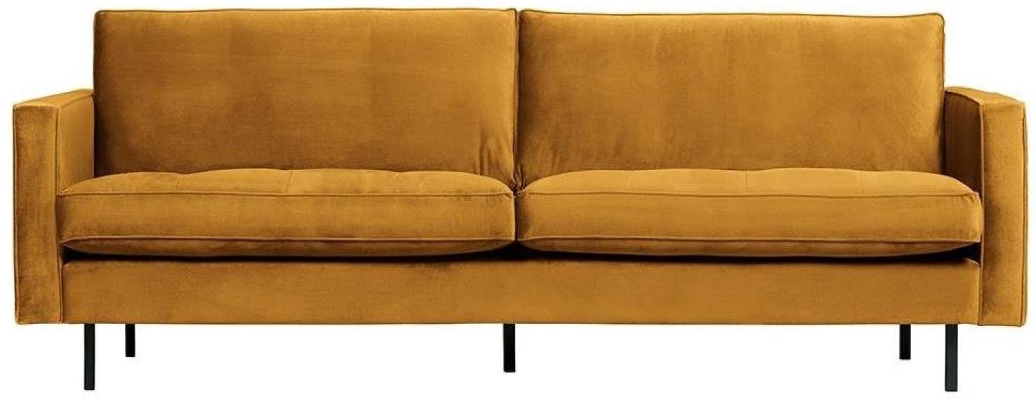 Sofa Rodeo Classic 2,5 Sitzer Samt, Ocker Bild 1