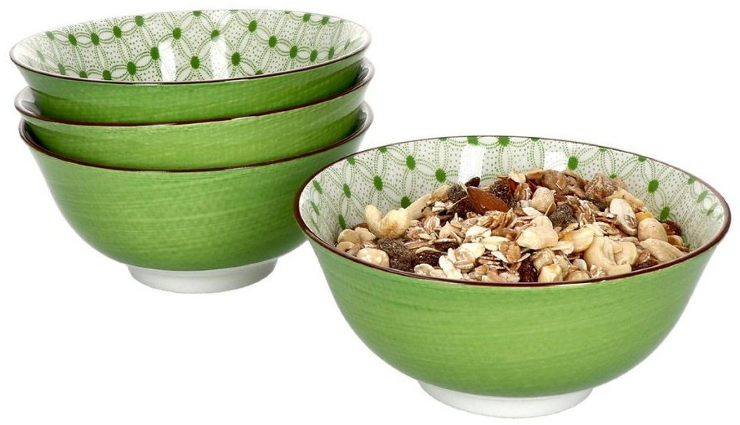 4er Set Lime Rio Schalen Ø15,5 cm Grünes Muster Schüssel Dessert-Bowl Ritzenhoff Bild 1