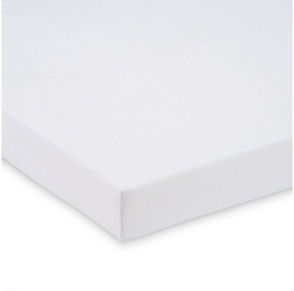 FabiMax 2689 Jersey Spannbetttuch für 6-Eck-Laufgitter, weiß, 6-seitig, ca. 105x120 cm Bild 1