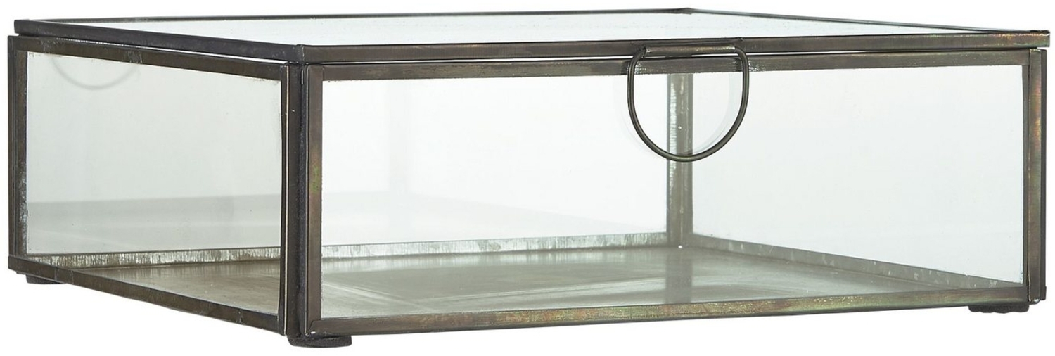 Glasbox Serviettenhalter Schmuckkasten Glas Dose Schwarz Ib Laursen 0884-25 Bild 1