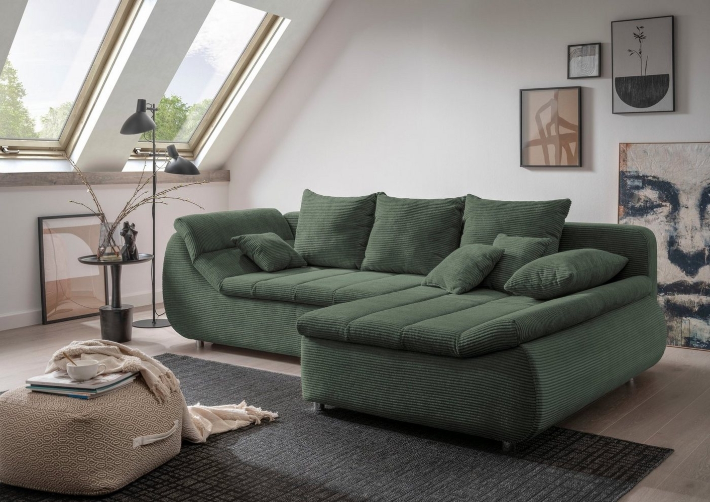 INOSIGN Ecksofa Imola L-Form, wahlweise mit Bettfunktion Bild 1