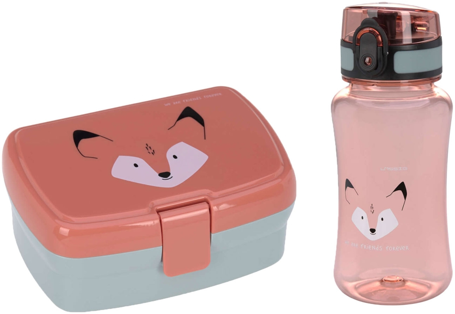 Lässig About Friends Lunchset Brotdose & Trinkflasche Fuchs Bild 1