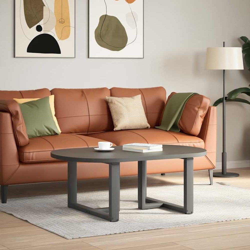 vidaXL Couchtischbeine T-Form 2 Stk. Anthrazit 70x25x(42-43) cm Stahl 4013038 Bild 1