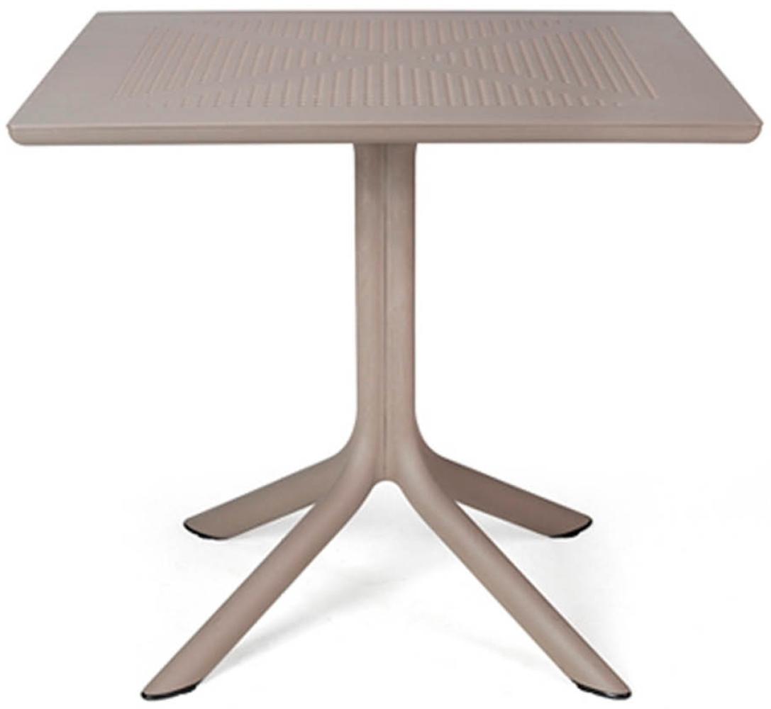 Nardi 'Clip' Bistrotisch, 80x80 cm, Taupe Bild 1