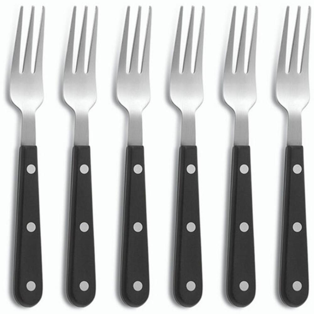 Comas Steakgabel-Set Eco 12-tlg, Essbesteck, Fleischgabel, Edelstahl AISI 430, Schwarz, 3003 Bild 1