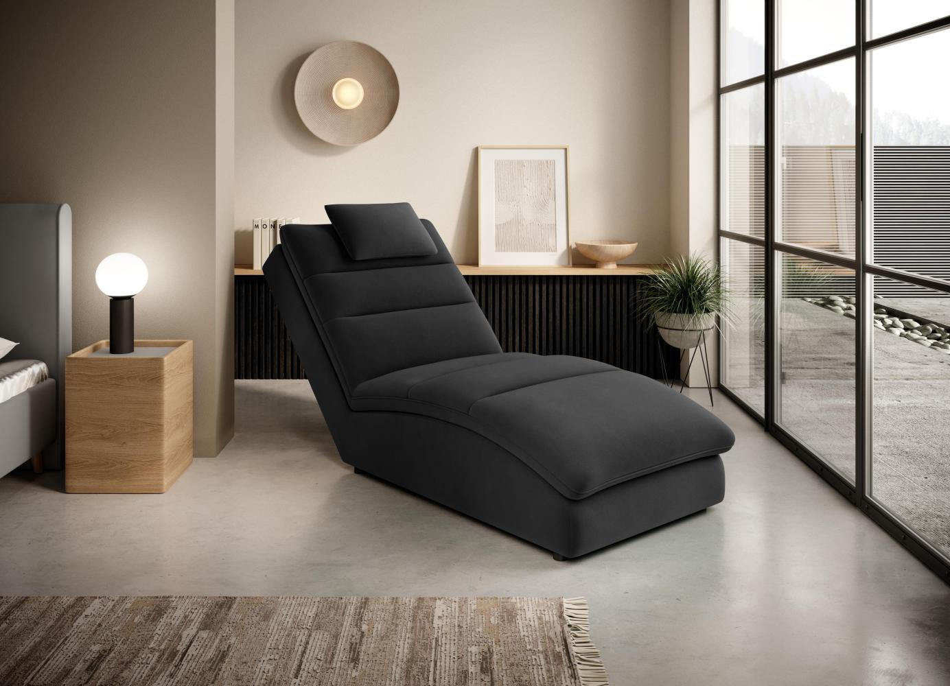 Wohnideebilder Taco Dunkelgrau Chaiselongue CH-TAC-06NU Bild 1