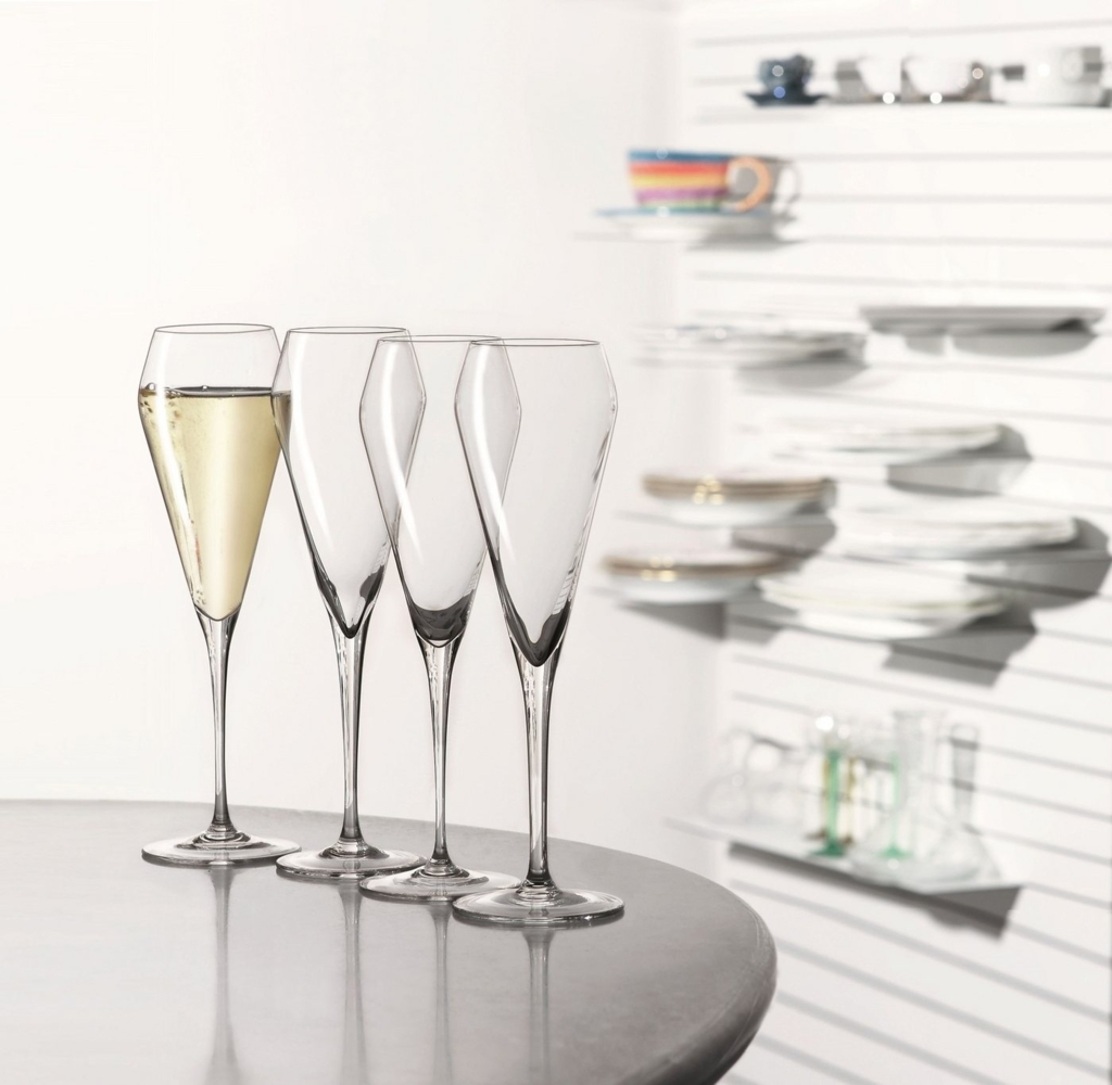 Spiegelau Willsberger Anniversary Champagnerkelch, 4er Set, Sektkelch, Proseccokelch, Sektglas, Proseccoglas, Champagnerglas, Kristallglas, 240 ml, 1416175 Bild 1