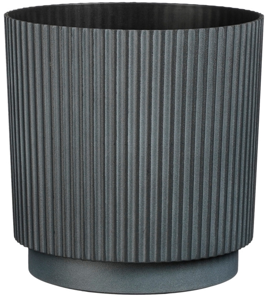 Mica Decorations Übertopf Ibarra Kunststoff grau Ø 25 cm Bild 1