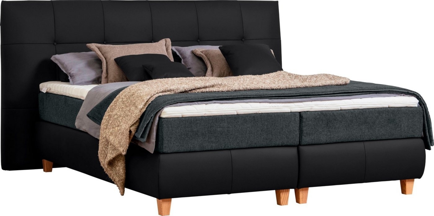 alina Boxspringbett Luella, ADA trendline Boxspringbett, inkl. Matratze und Viscoschaum-Topper Bild 1