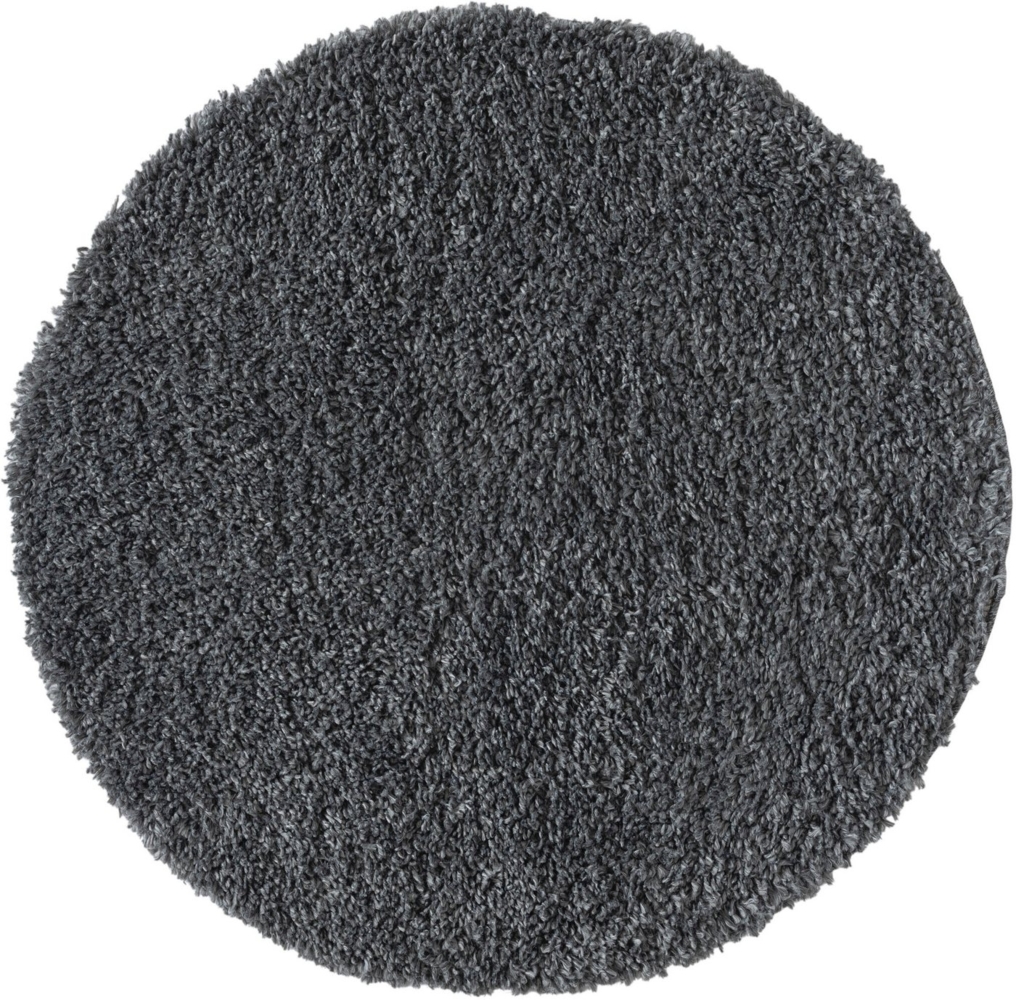 OTTO home Hochflor-Teppich Banji, rund, Höhe: 37 mm, Uni Farben, weich und flauschig, auch als rechteckig erhältlich Bild 1