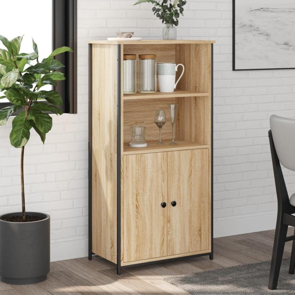 vidaXL Highboard Sonoma-Eiche 62x36x121,5 cm Holzwerkstoff 834211 Bild 1