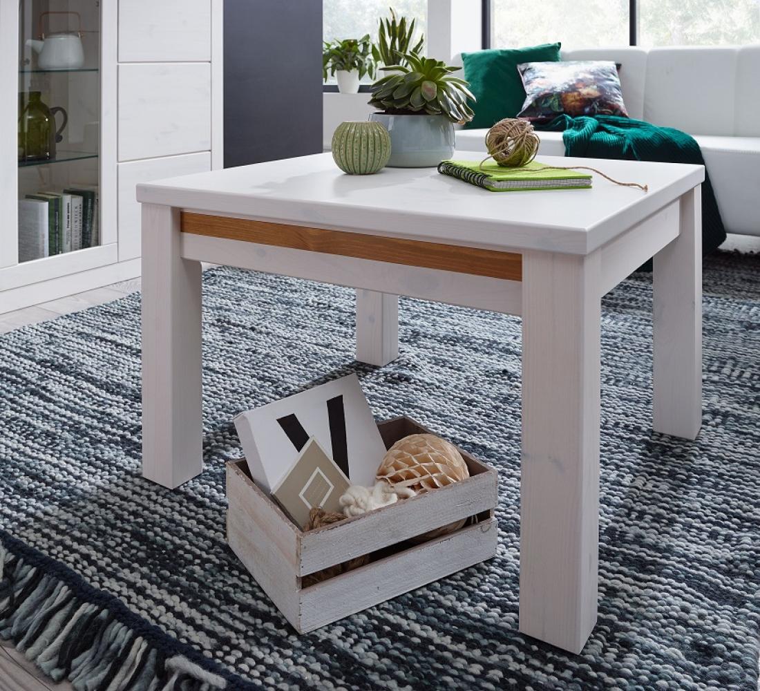 Couchtisch 70cm "Porto" Kiefer weiß Bild 1