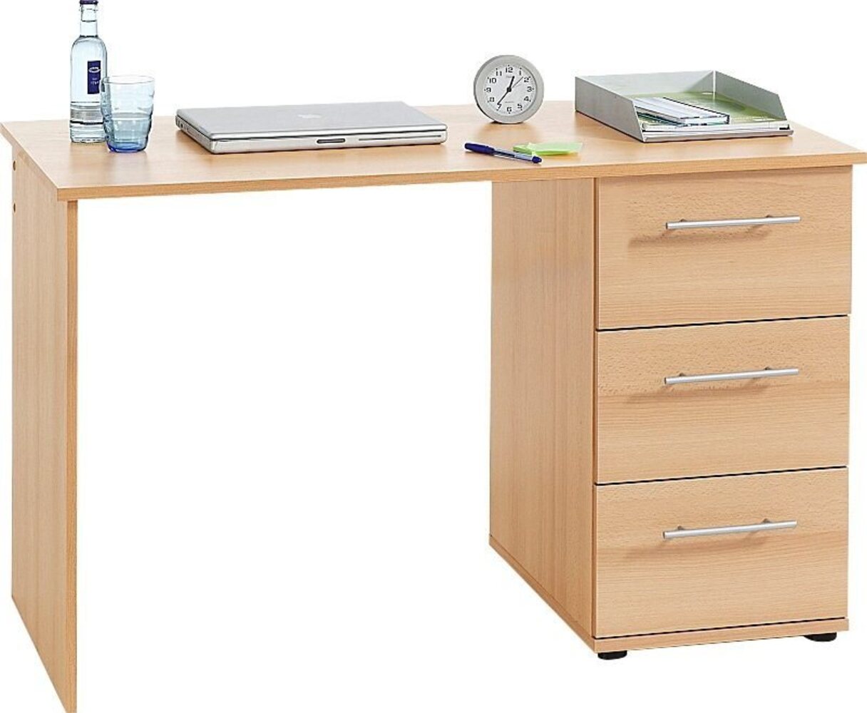 VOGL Möbelfabrik Schreibtisch Tobi, optional mit Tastaturauszug, mit 3 Schubkästen, Breite 115 cm, Made in Germany Bild 1