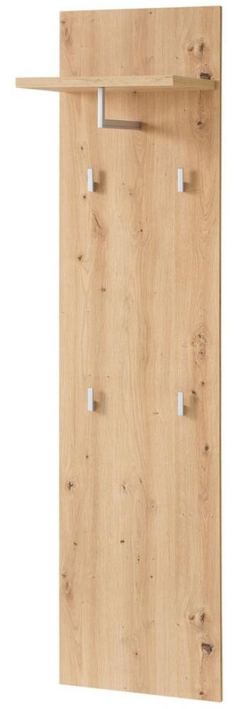 Garderobenpaneel >Bari< in Artisan Eiche Dekor, Spannplatte - 40x158x30cm (BxHxT) Bild 1
