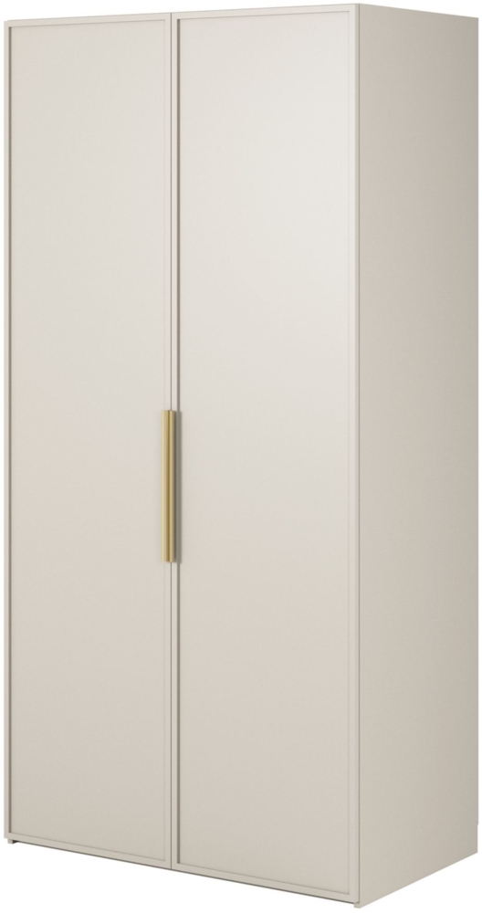 Selsey 'Frame' Kleiderschrank 2-türig mit Kleiderstange, greige 200 x 100 x 57 cm Bild 1