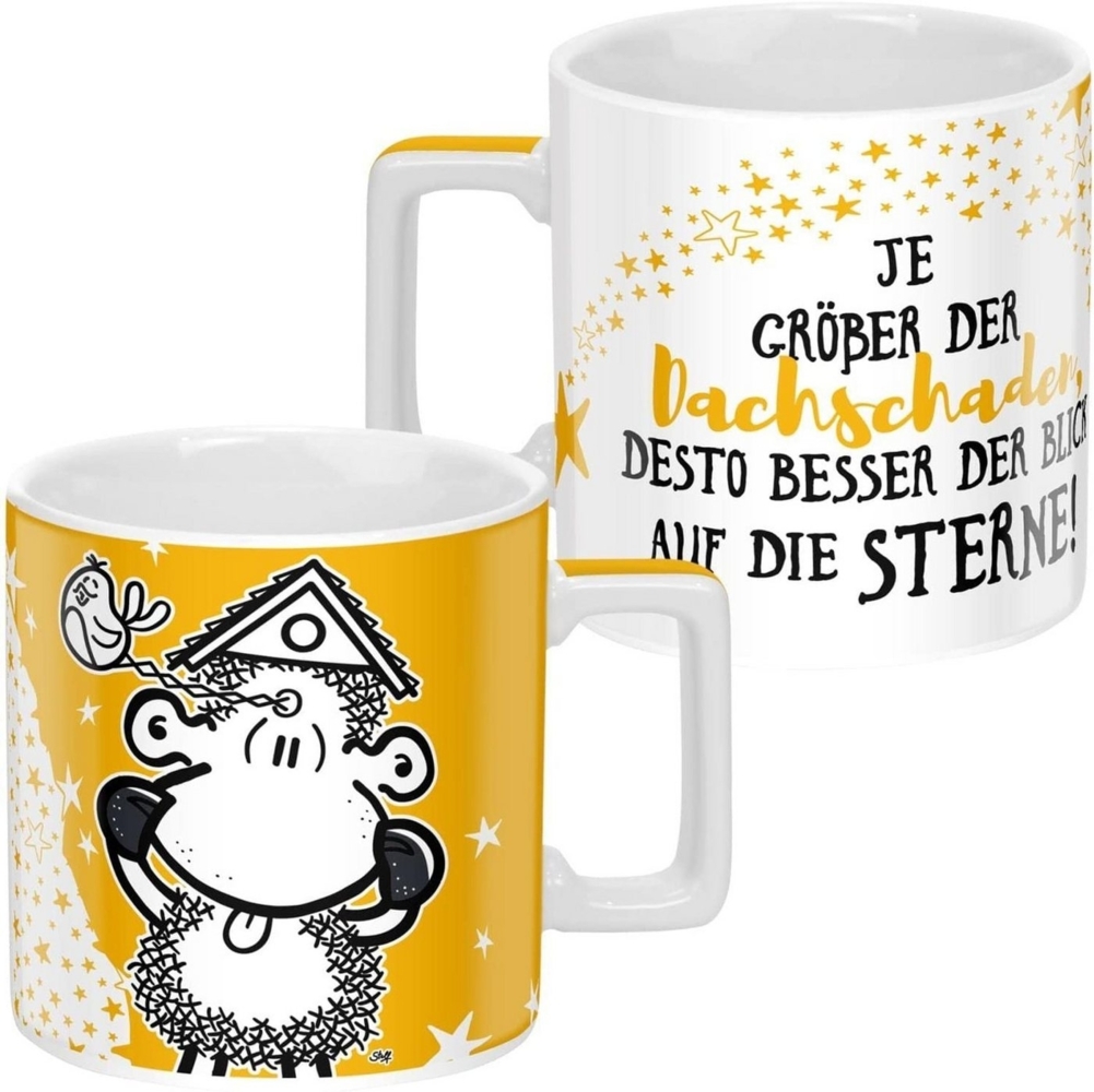 Sheepworld Tasse mit Spruch Sterne Wortheld-Tasse, Porzellan, 45 cl, Mehrfarbig | Tasse lustig, Sprüche-Tasse | 47768 Bild 1