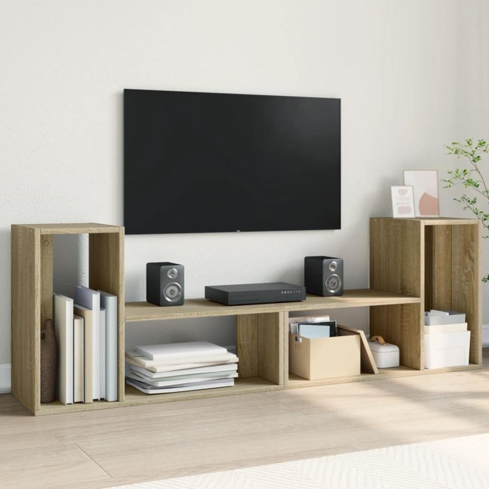 vidaXL TV-Schränke 2 Stk. Sonoma-Eiche 75x30x50 cm Holzwerkstoff 840788 Bild 1