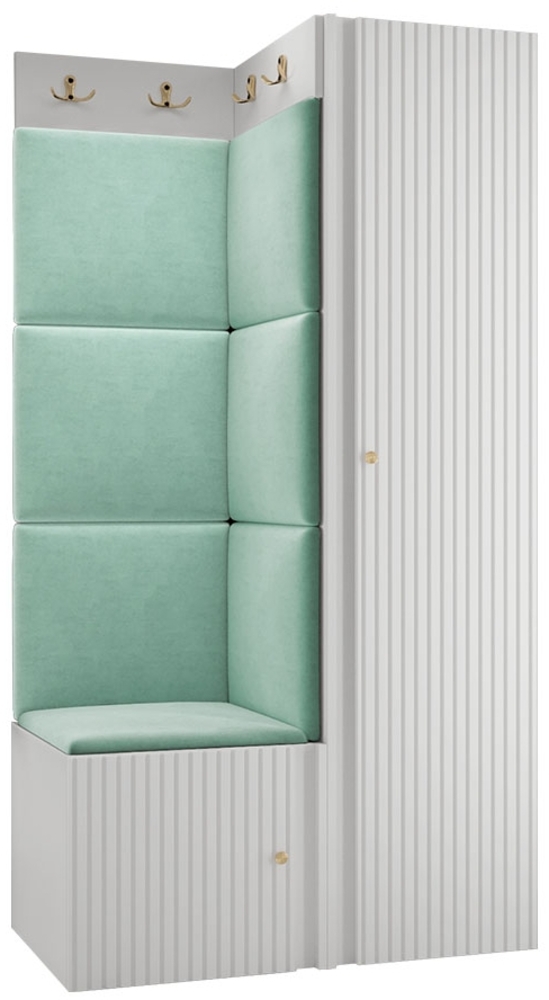 Garderoben-Set Kirtan Slim XXV (Farbe: Weiß, Manila 11) Bild 1