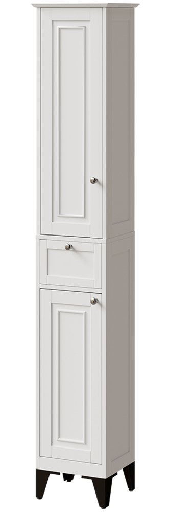 Hochschrank Vanity Weiß 32 x 175 cm Vicco Bild 1