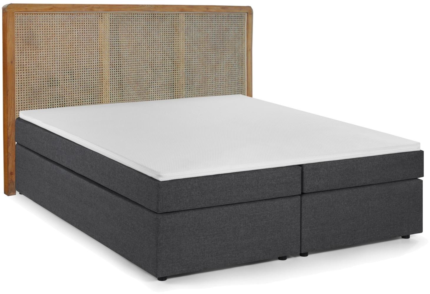 Boxspringbett This & That 200 x 204 x 120 cm Dunkelgrau Bild 1