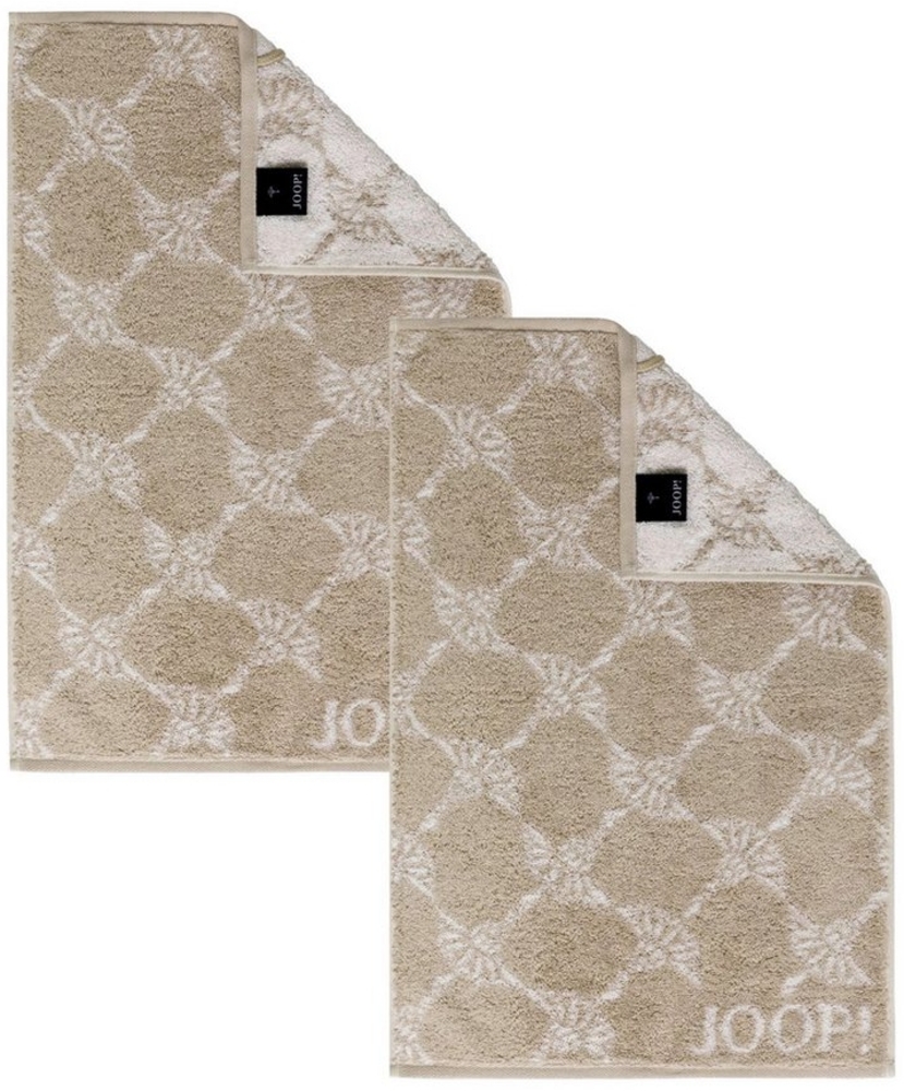 JOOP! Handtuch 2 Stück Joop! Gästetuch Cornflower 1611-30 Sand 30x50, Walkfrottier (2-St), Baumwolle Bild 1