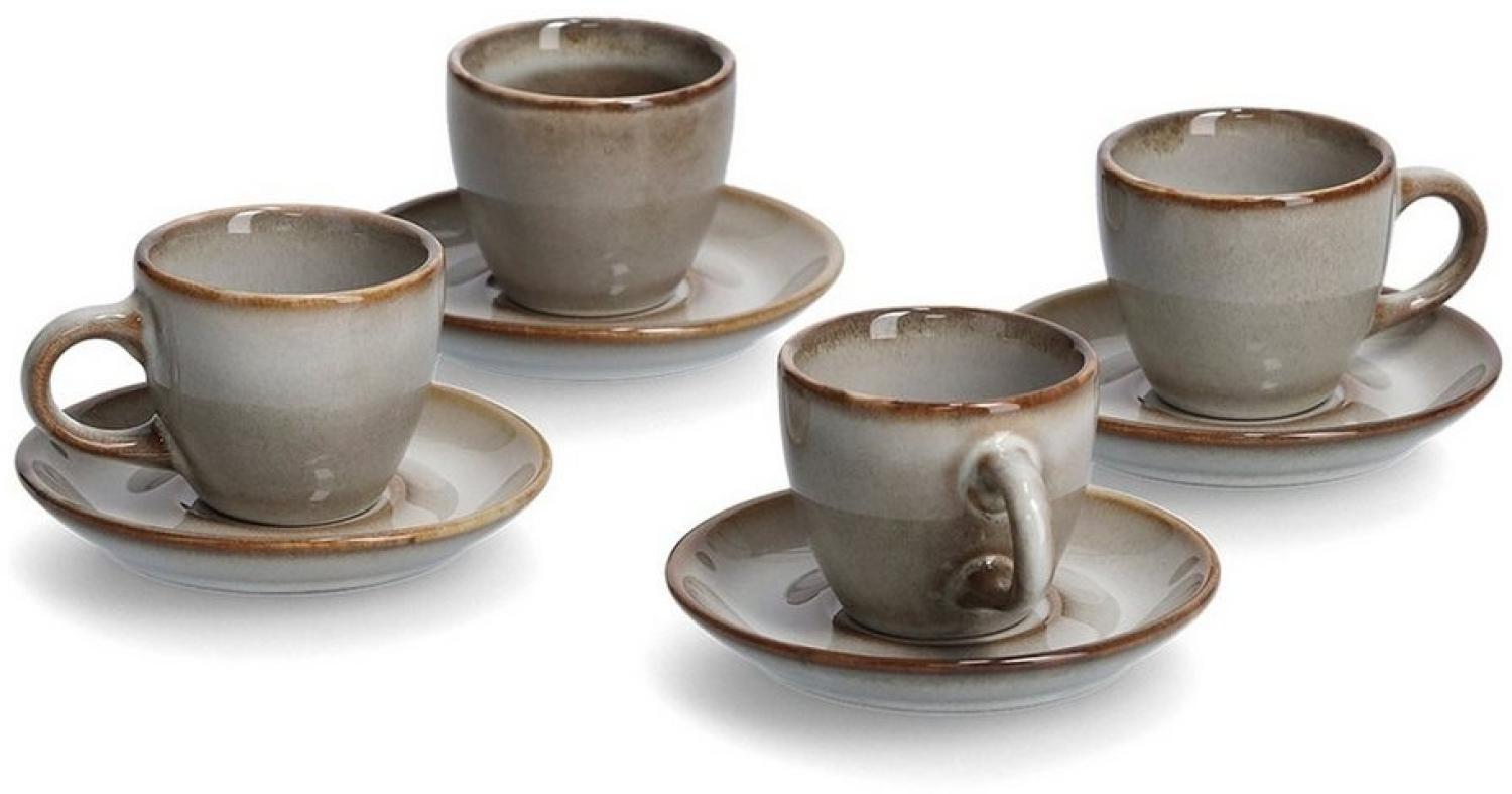 Neuetischkultur Espressotasse Espressotassen-Set f. 4 Personen Keramik, Keramik, Tassenset Mokkatasse Bild 1