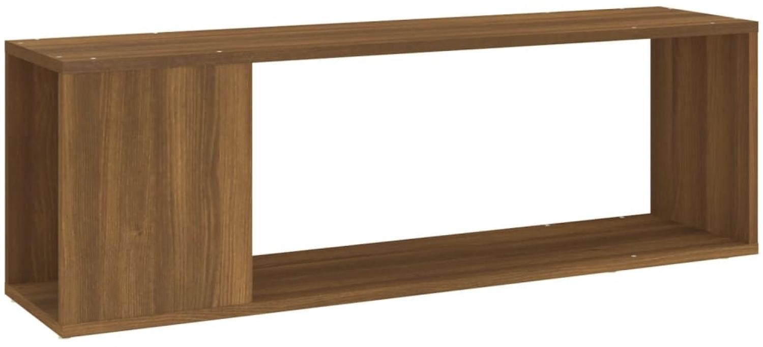 vidaXL TV-Schrank Braun Eichen-Optik 100x24x32 cm Holzwerkstoff 816037 Bild 1