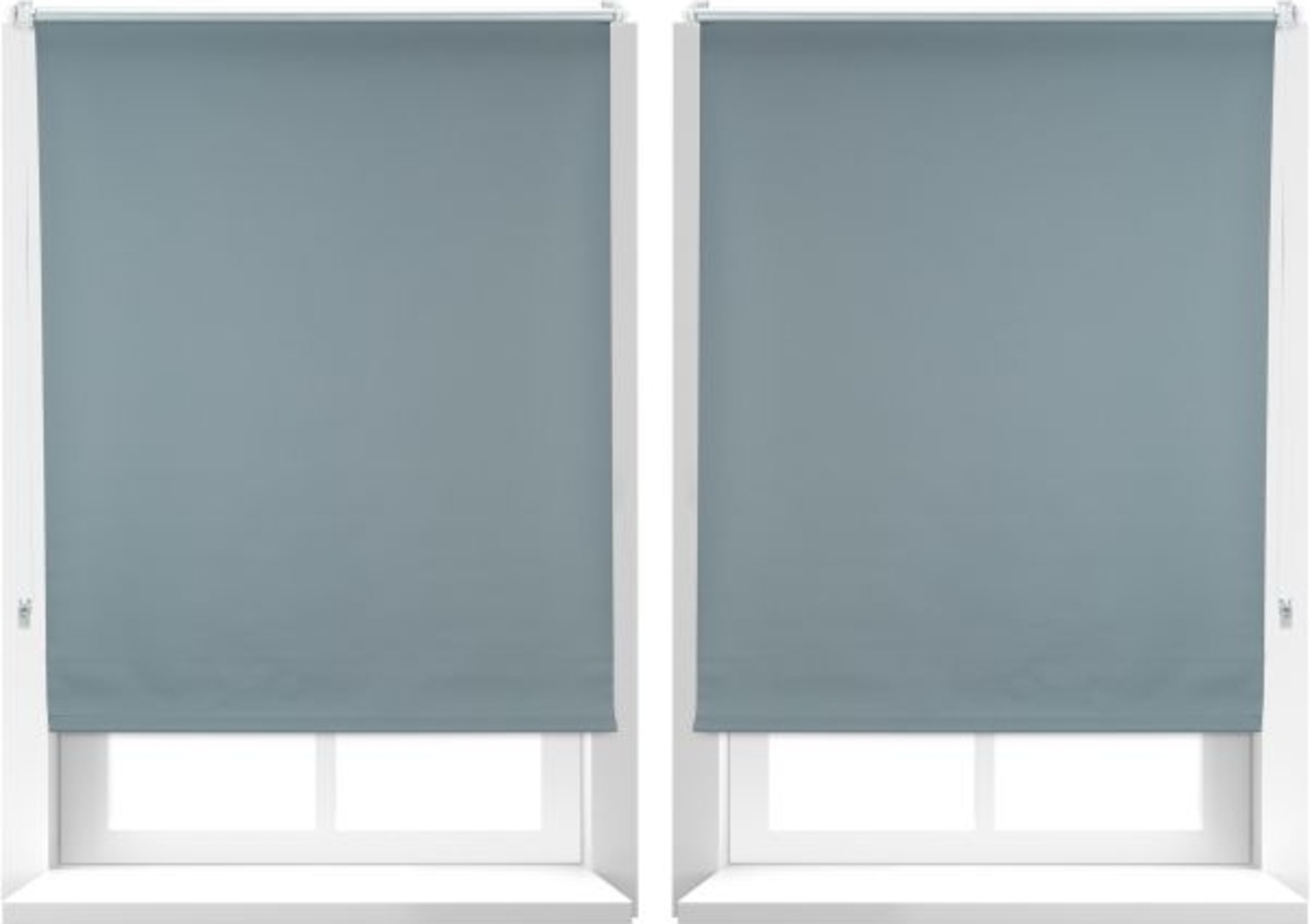 2 x Verdunkelungsrollo grau 90x160 cm 10023035 Bild 1