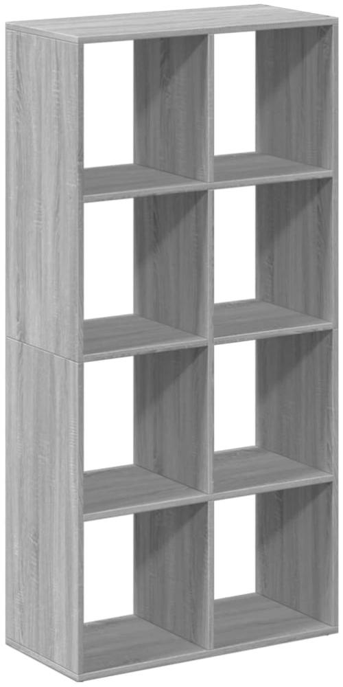 vidaXL Raumteiler-Bücherregal Grau Sonoma 69,5x29x137,5 cm 858026 Bild 1