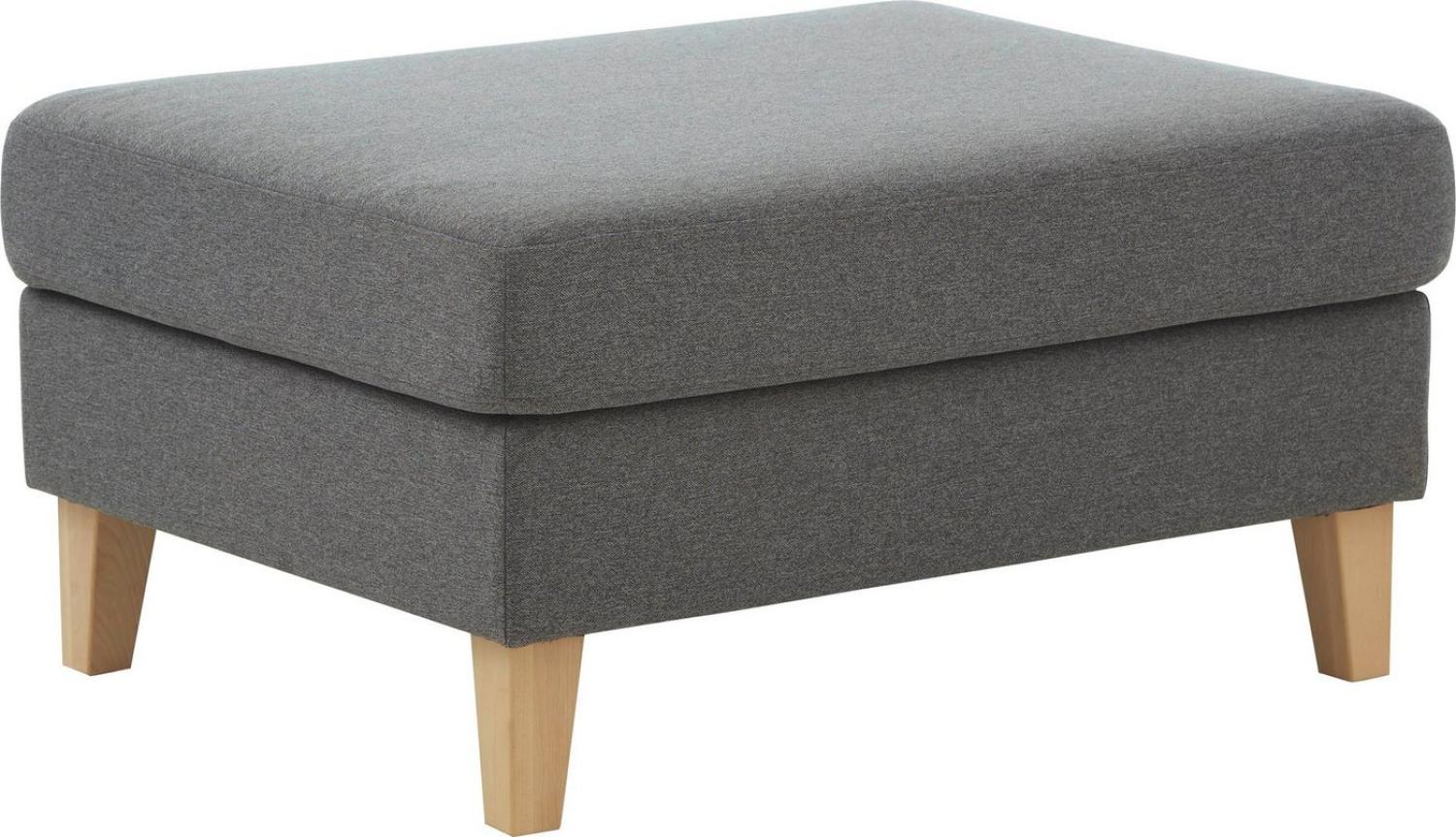 ATLANTIC home collection Hocker Mailo, Maße (BxTxH): 88x69x45 cm, mit Massivholzfüßen Bild 1