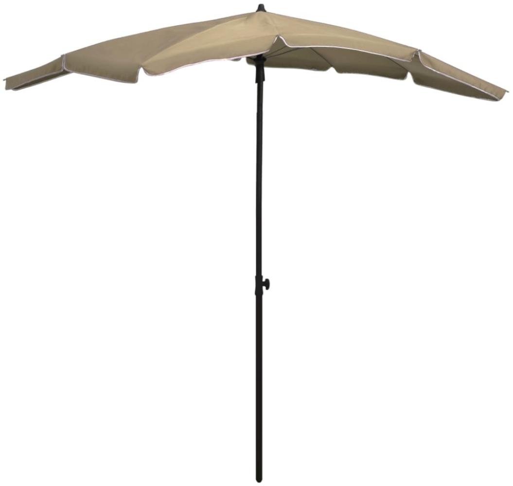 vidaXL Sonnenschirm mit Mast 200x130 cm Taupe 315554 Bild 1