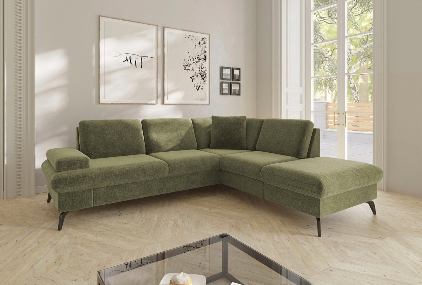 sit&more Ecksofa Morris Jubi L-Form, B: 238 cm, mit Armteilfunktion & 1 Zierkissen, optional Bettfunktion Bild 1