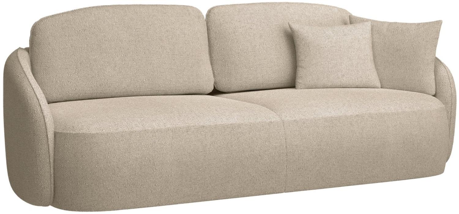 Selsey Savoy - 3-Sitzer Sofa mit Schlaffunktion und Chenille-Bezug, beige Bild 1