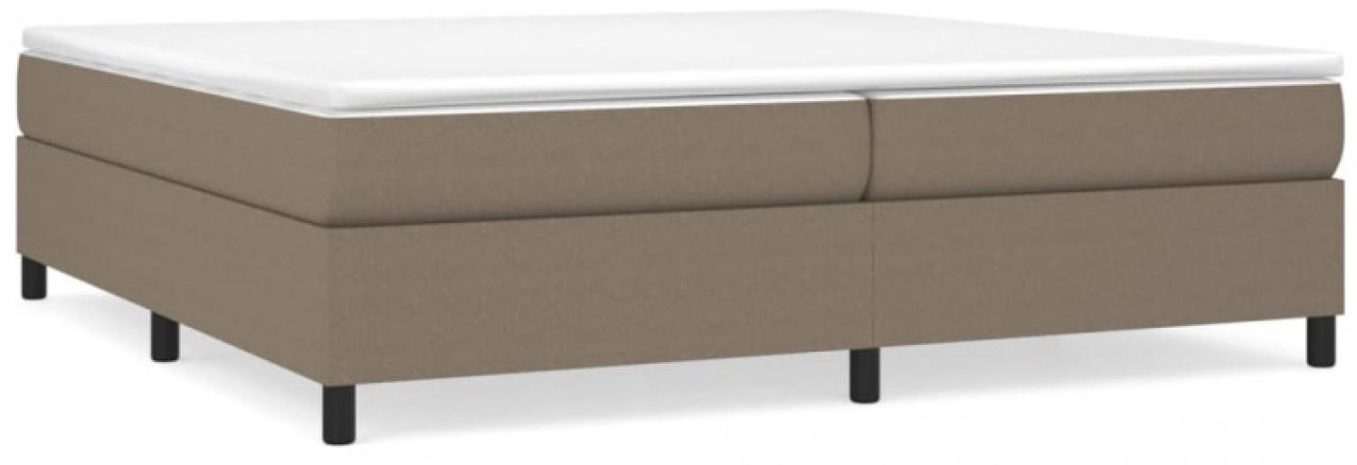 Boxspringbett Taupe 200x200 cm Stoff [3120890] Bild 1