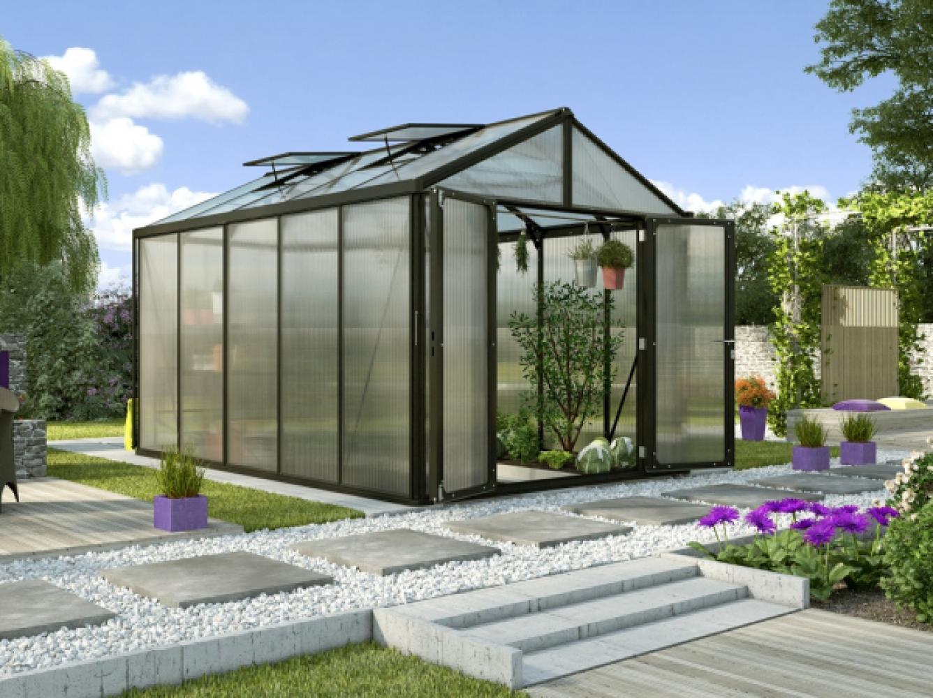 Vitavia Gewächshaus Zeus Comfort 10000, HKP 10mm, schwarz Bild 1