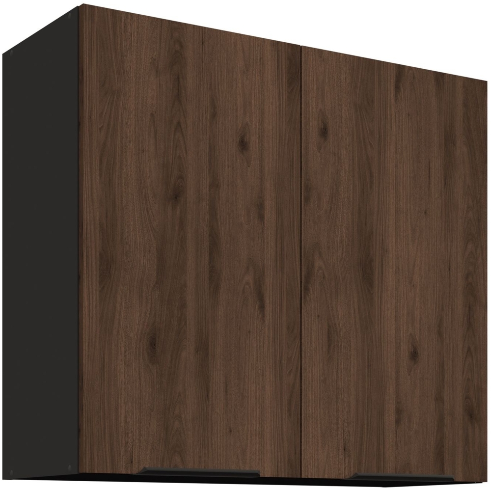 Küchen Hängeschrank 80 cm Küche MONZA Okapi Nußbaum Küchenzeile Küchenblock Bild 1