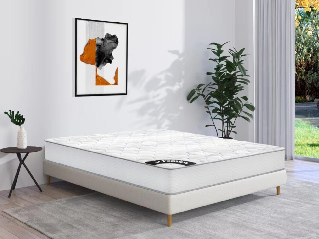 Vente-unique - Taschenfederkernmatratze - 1 Zone - Härtegrad 2 - 140 x 190 cm - Stärke 20 cm - SONGE von YSMÉE Bild 1