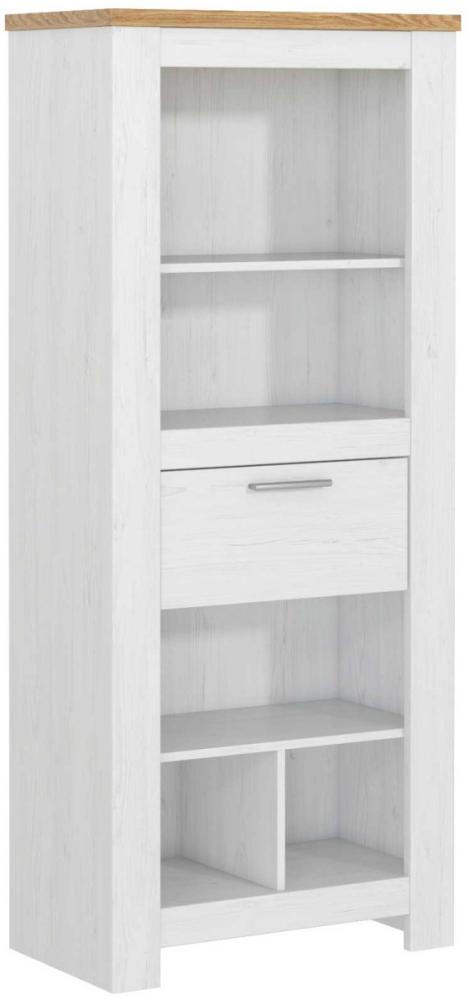 Highboard Kommode Alabama 68x37x159cm Andersen Pinie Bernstein Oak Bild 1