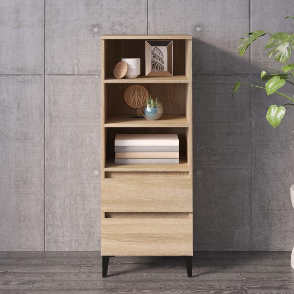 vidaXL Highboard Sonoma-Eiche 40x36x110 cm Holzwerkstoff [821247] Bild 1