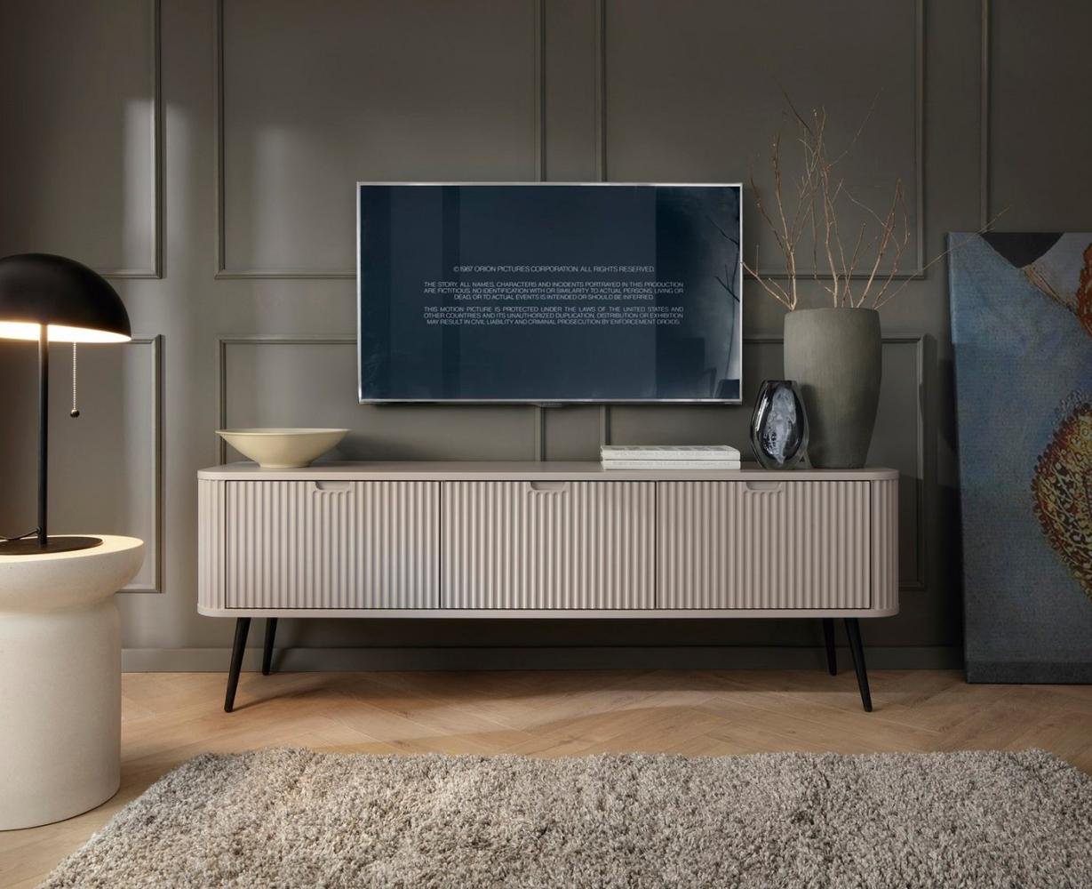 Compleo TV-Schrank CARLO, Breite: 168 cm, Fronten gefräst, Modern TV-Schrank dreitürig Bild 1