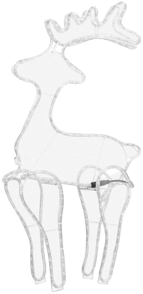vidaXL Rentier Weihnachtsdekoration mit Mesh 306 LEDs 60x24x89 cm 289976 Bild 1