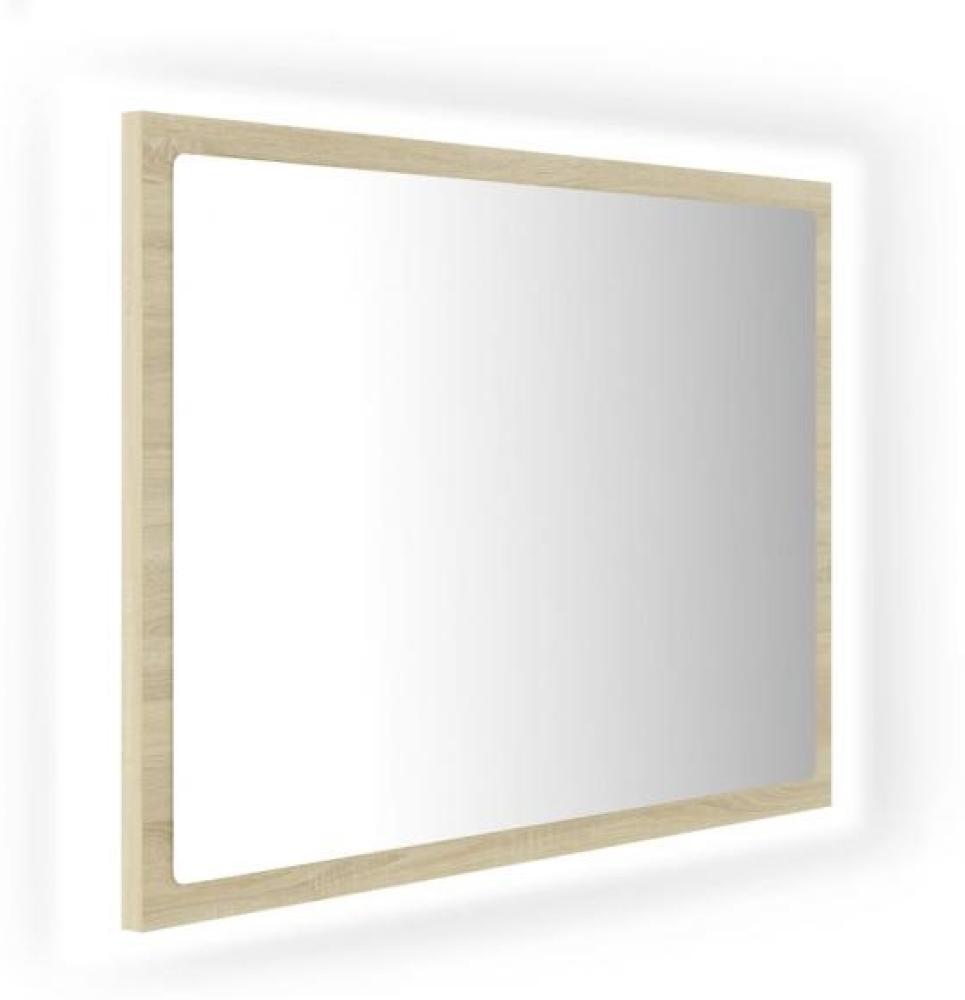 vidaXL LED-Badspiegel Sonoma-Eiche 60 x 8,5 x 37 cm Spanplatte Bild 1