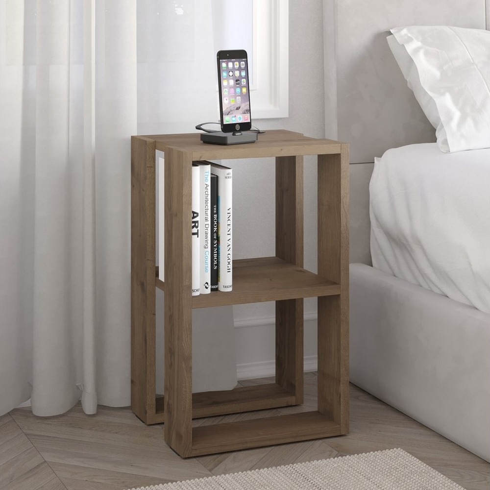 Decortie Nachttisch Lonie, Modern Nachttisch, Schlafzimmermöbel, 34 x 30 x 55 cm Bild 1